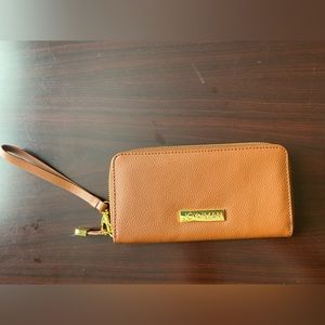 JOY & IMAN Tassel Chic Leather Wallet with RFID  Taupe